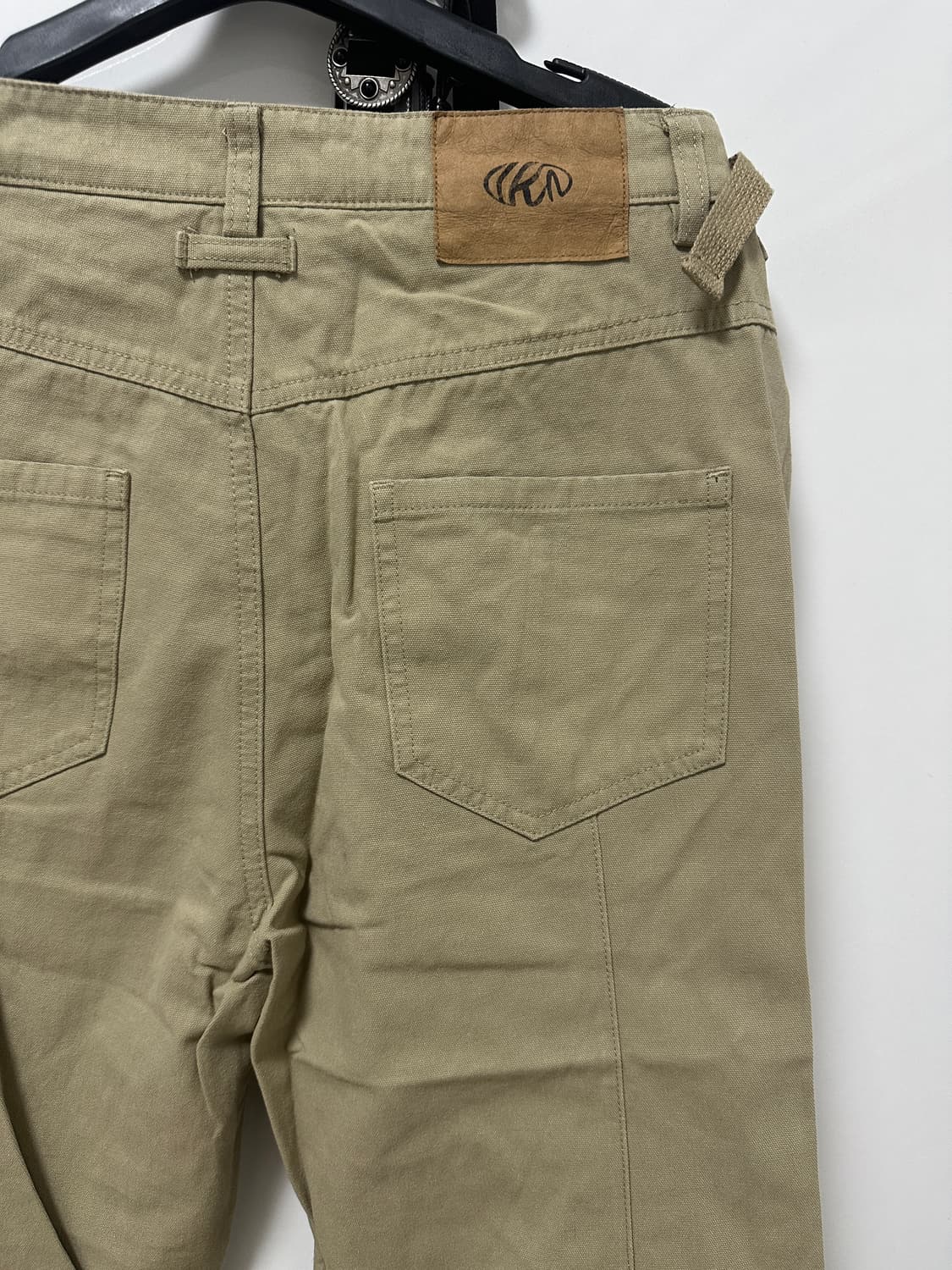 지퍼 포켓 스티칭 코튼 팬츠 상품이미지5