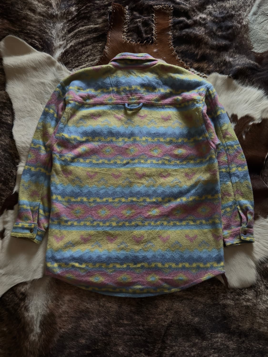 vtg Aztec Ethnic fleece shirt 상품이미지2