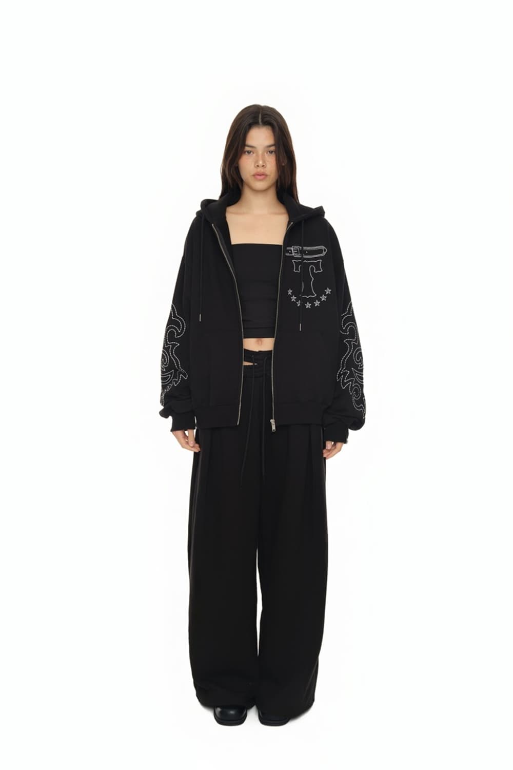 (오늘만 최저가) (택O) 투머치택스 웨스턴 스티치 후드집업 상품이미지1