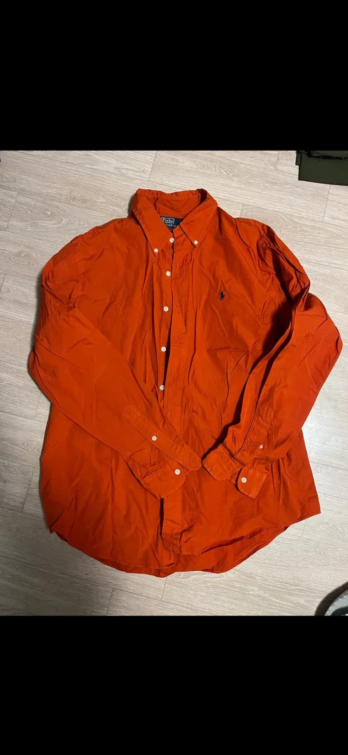 폴로 랄프로렌 오렌지 긴팔 셔츠 상품이미지1