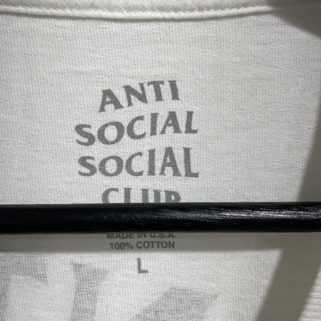 안티소셜소셜클럽 백 레터링 반팔티 상품이미지5