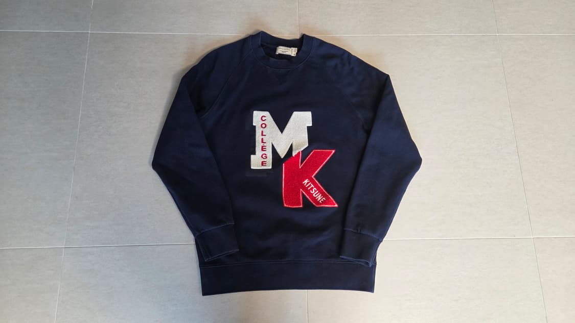 메종키츠네 컬리지 빅로고  맨투맨  상품이미지2