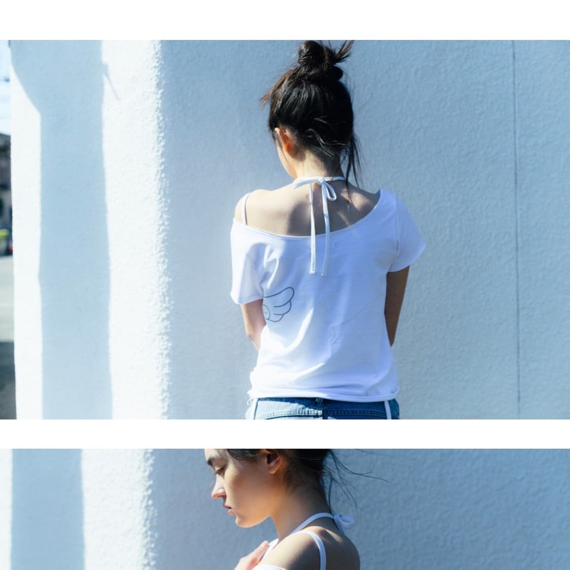 코이세이오 윙 티셔츠 COYSEIO WING T-SHIRT WHITE 상품이미지3