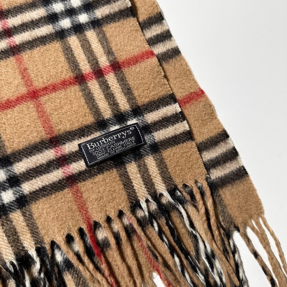 버버리 캐시미어 100% 노바체크 머플러 목도리 상품이미지3