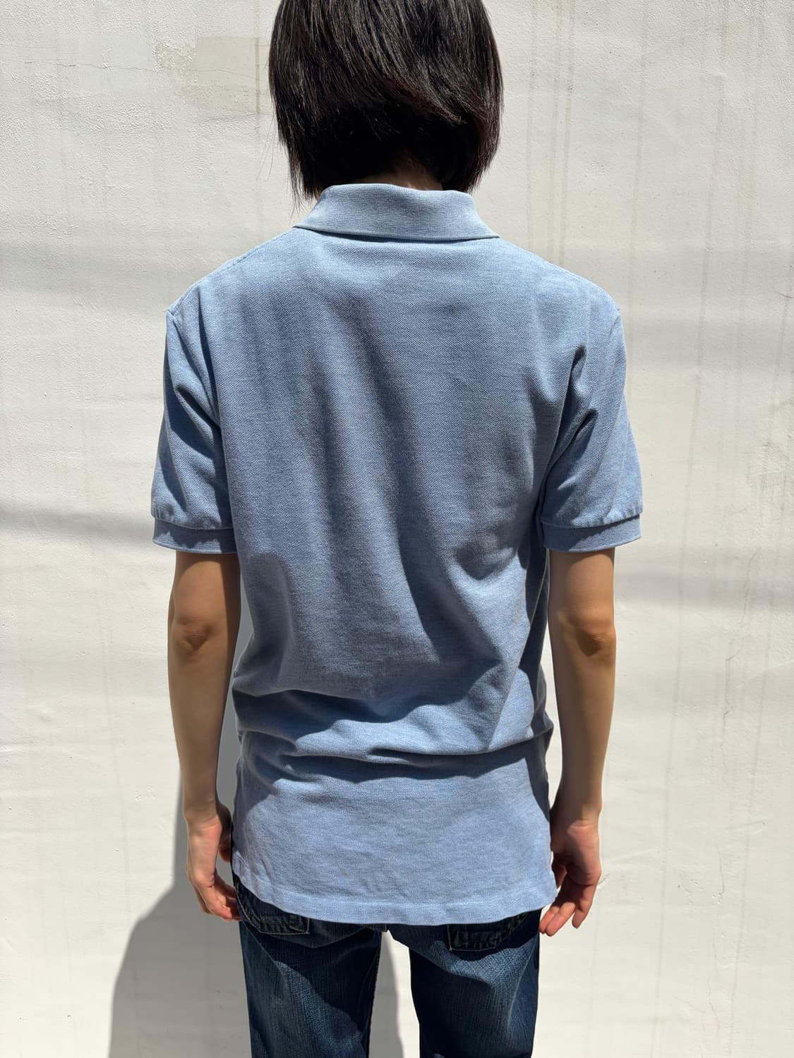Polo Ralph Lauren 라이트 블루 카라 반팔 티셔츠 S 상품이미지4
