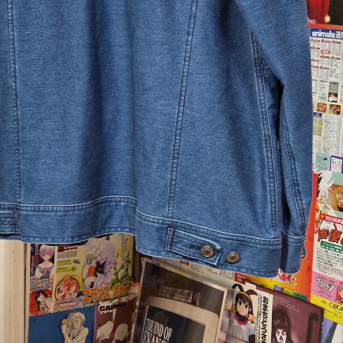 JPN 오버핏 지퍼 포켓 데님 자켓 상품이미지7