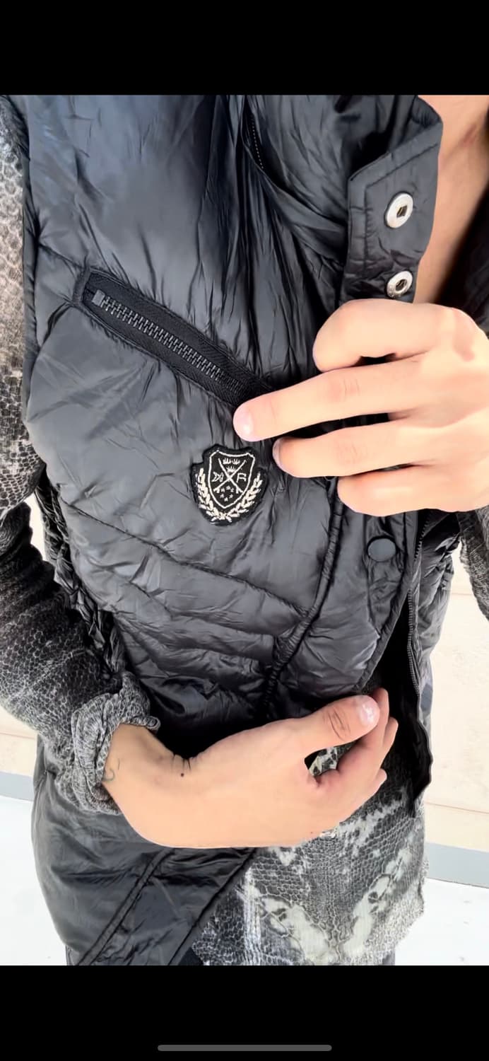 “Rusk K” Y2K Patch Zipper Vest Zip Up 상품이미지8