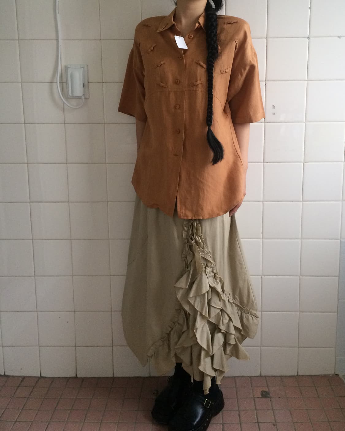 Ribbon pattern shirt 상품이미지6