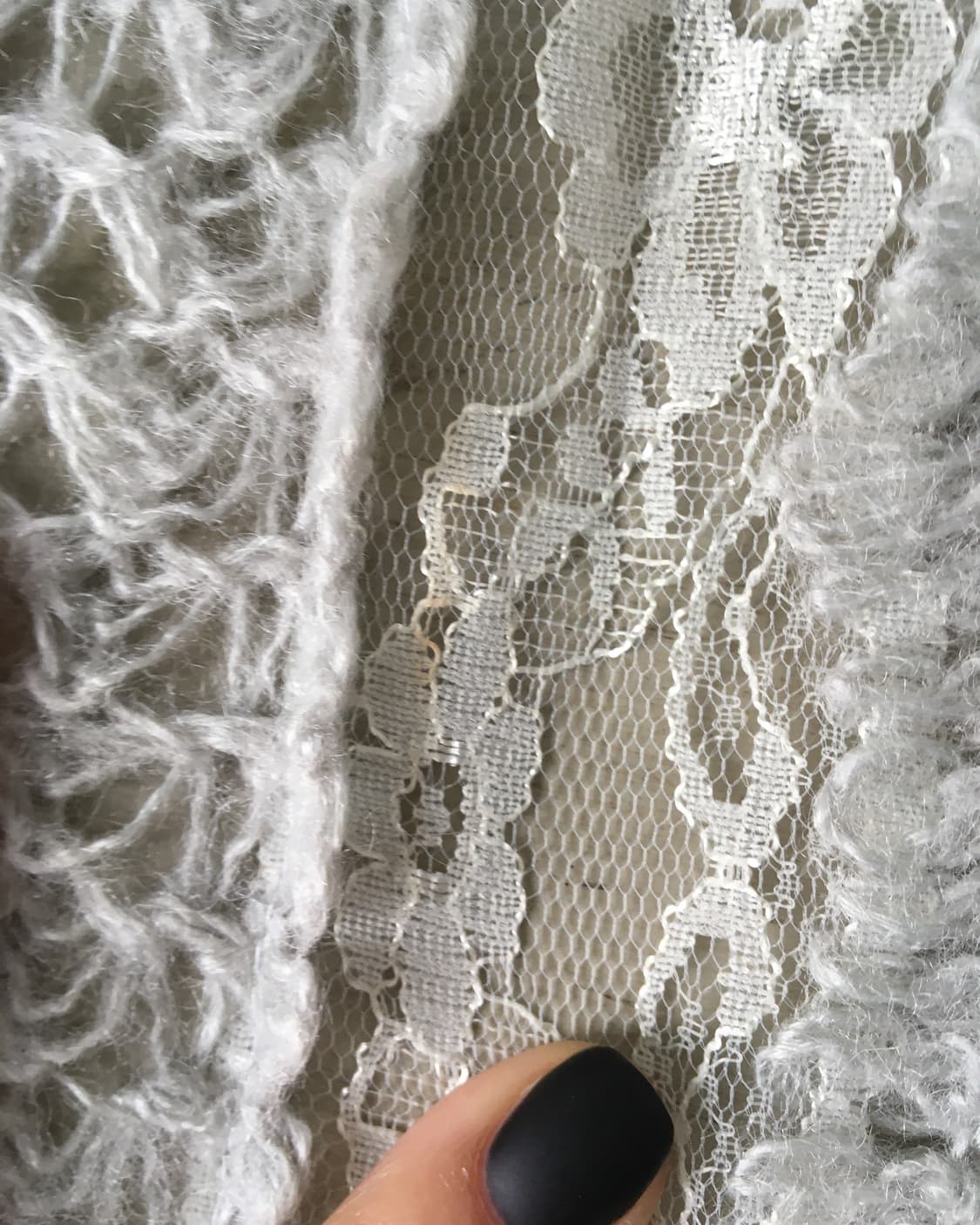 lace trimming net muffler 상품이미지3