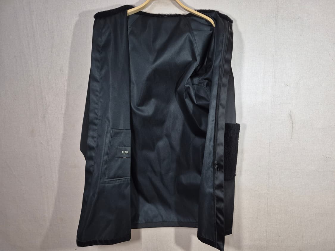 Fendi 팬디 퍼 트리밍 롱 후드집업 점퍼 (48)(우리95) 상품이미지7