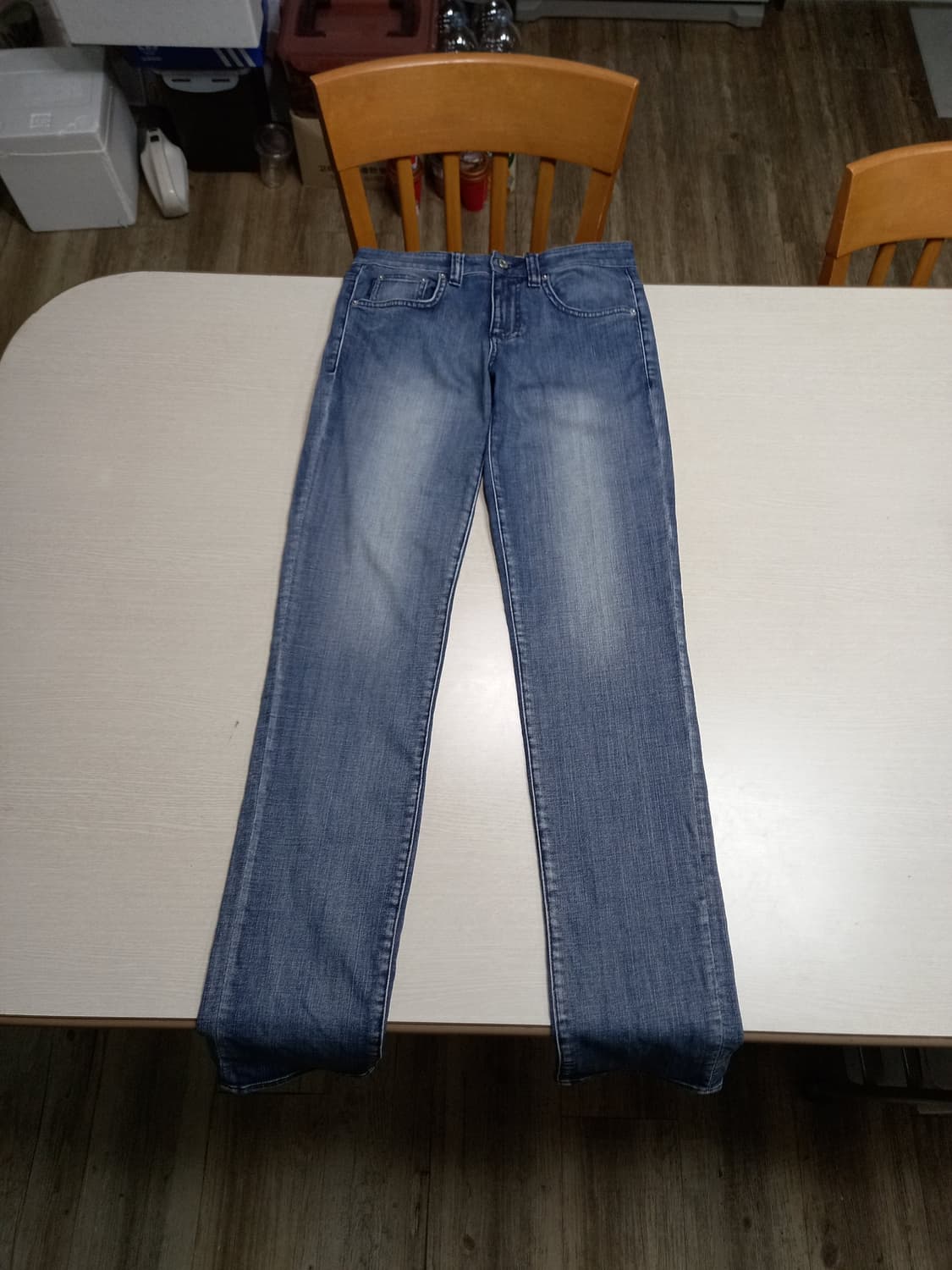 28 Calvin Klein 워싱 스판 슬림일자진 28-956 상품이미지1