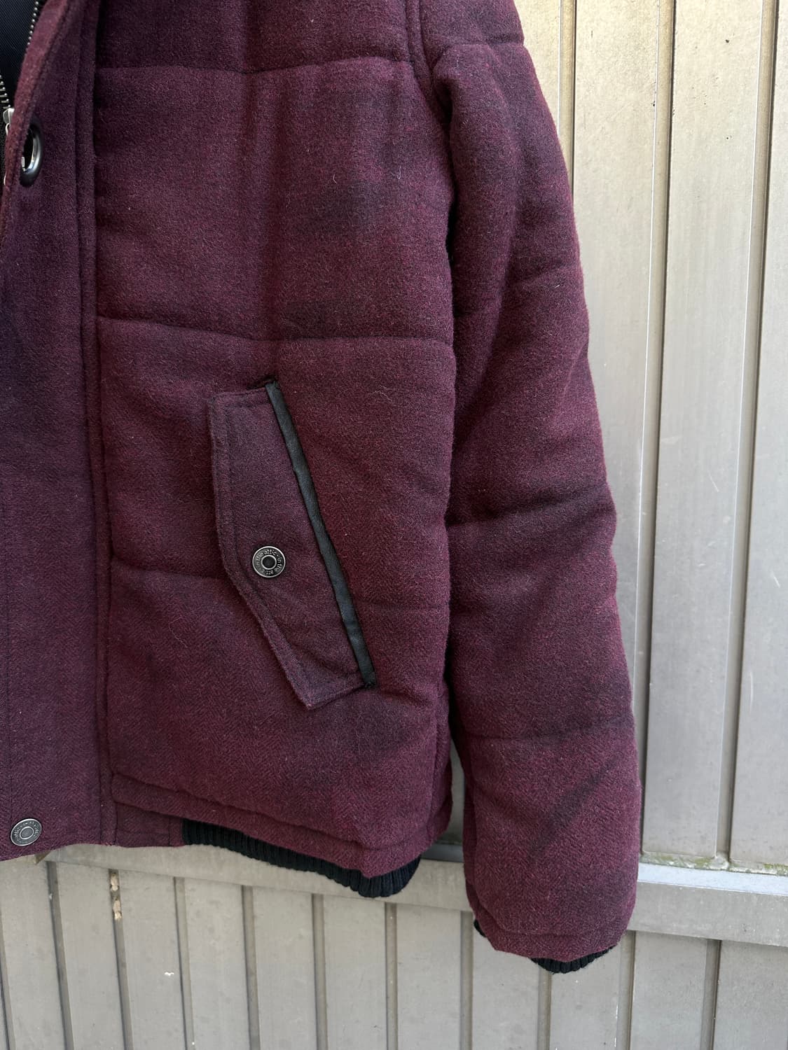 In The Attic 2way burgundy jacket  상품이미지5
