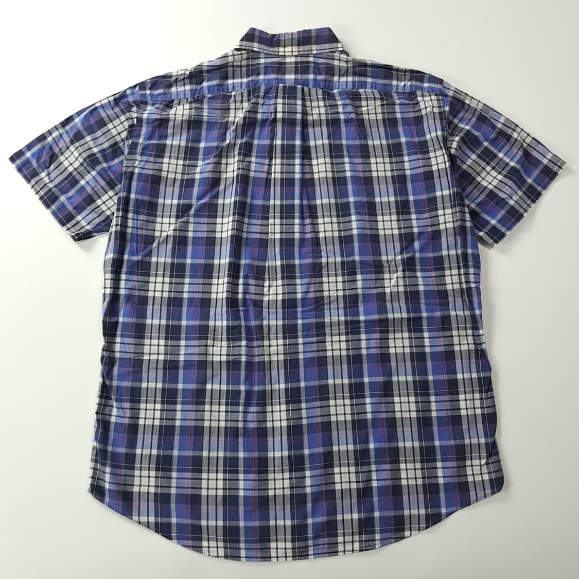 CK462 L 폴로 클래식 블루 플래드체크 반팔 셔츠 남방 상품이미지6