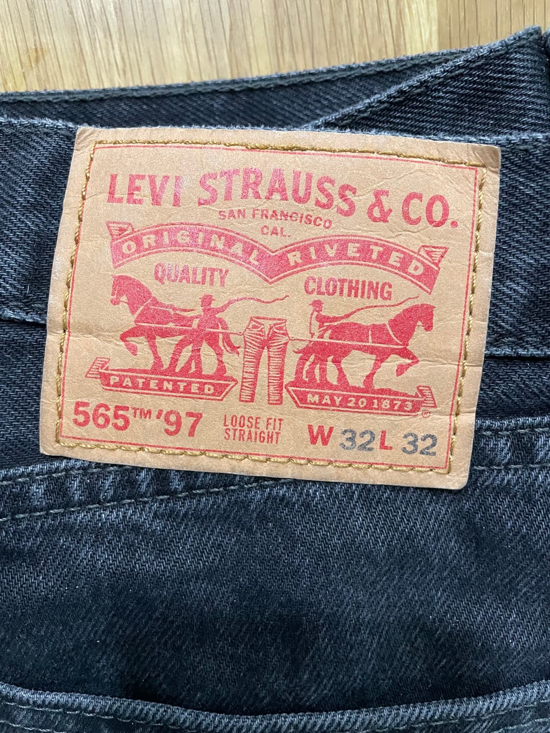 Levis 리바이스 565 97 블랙진 상품이미지2
