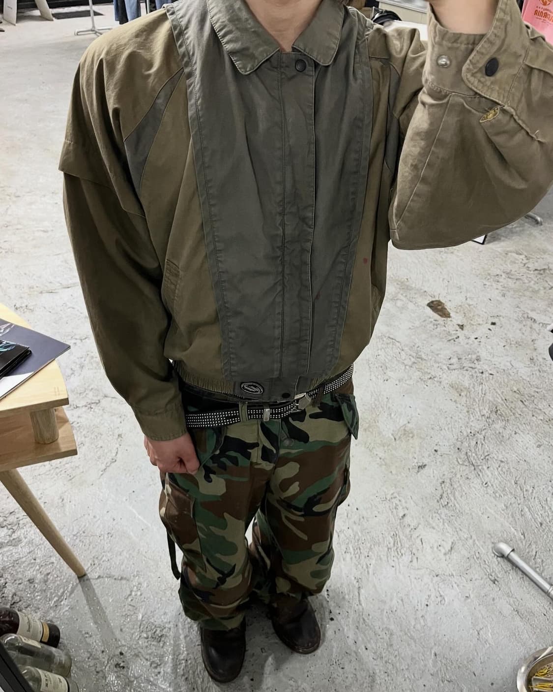 Crocodile bomber jacket 상품이미지1