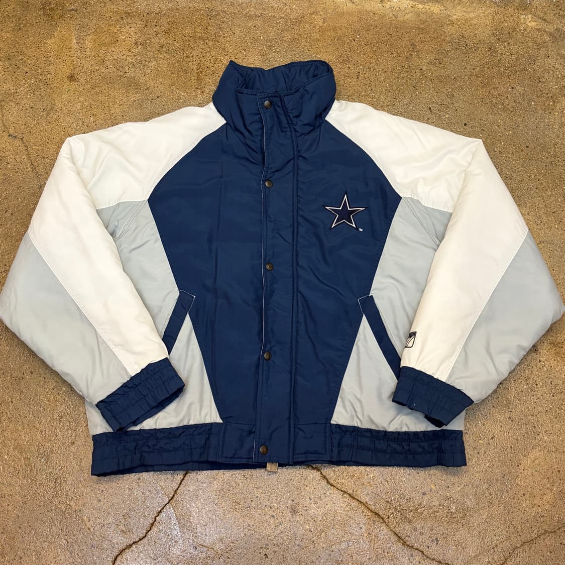 90s Made in Korea 생산 미국 빈티지 NFL 패딩점퍼 상품이미지4