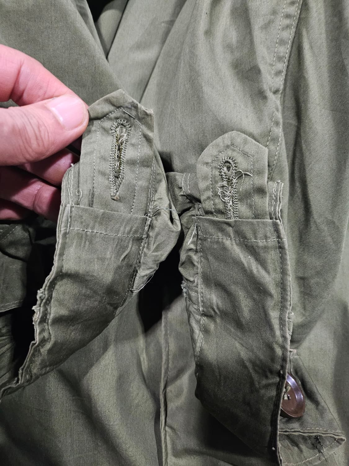 50s 미군오리지날 m51파카 양털내피 코요테후드 셋 상품이미지5