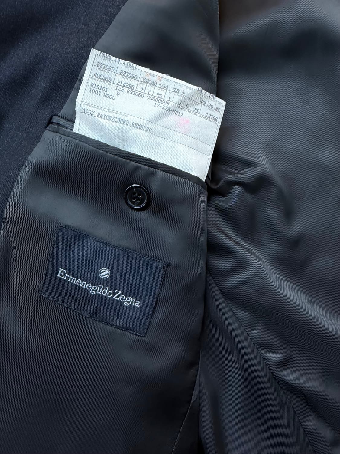 50/ 에르메네질도 제냐 3B 울 블레이저 자켓 상품이미지8