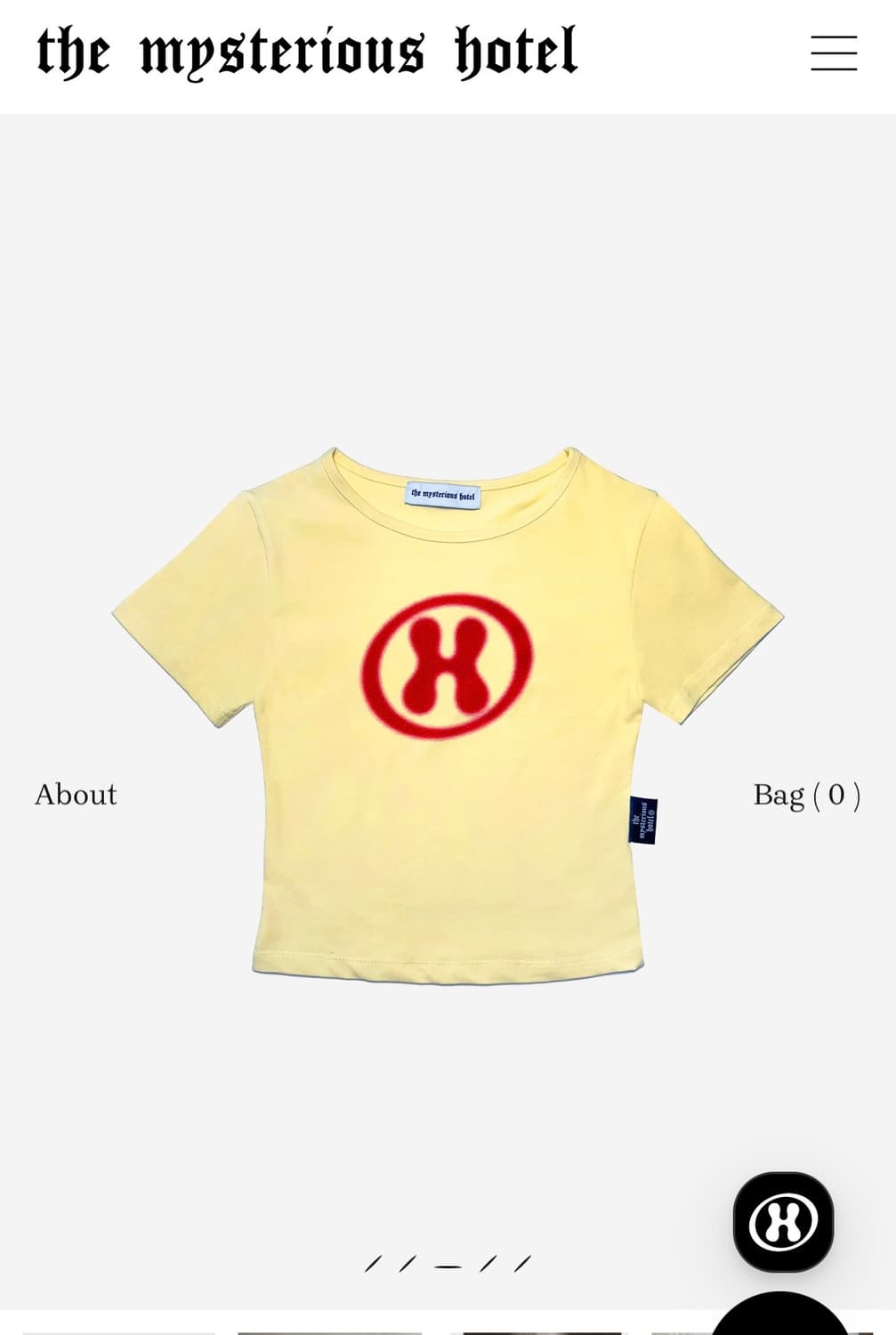더미스테리어스호텔 H CHEESE LOGO T 옐로우 상품이미지7