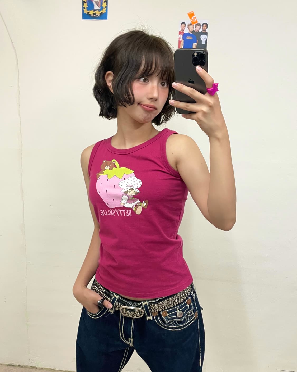Betty Blue Strawberry Pink Sleeveless  상품이미지1