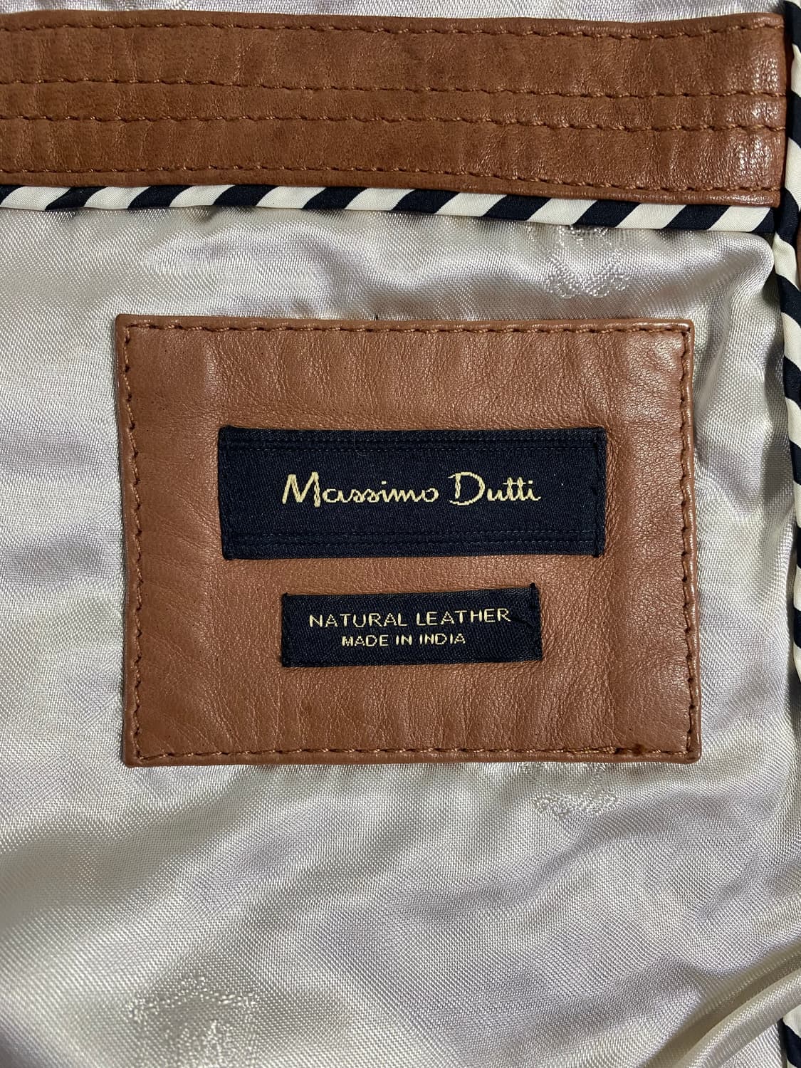 마시모두띠 카멜 가죽 레더 자켓 S 상품이미지7