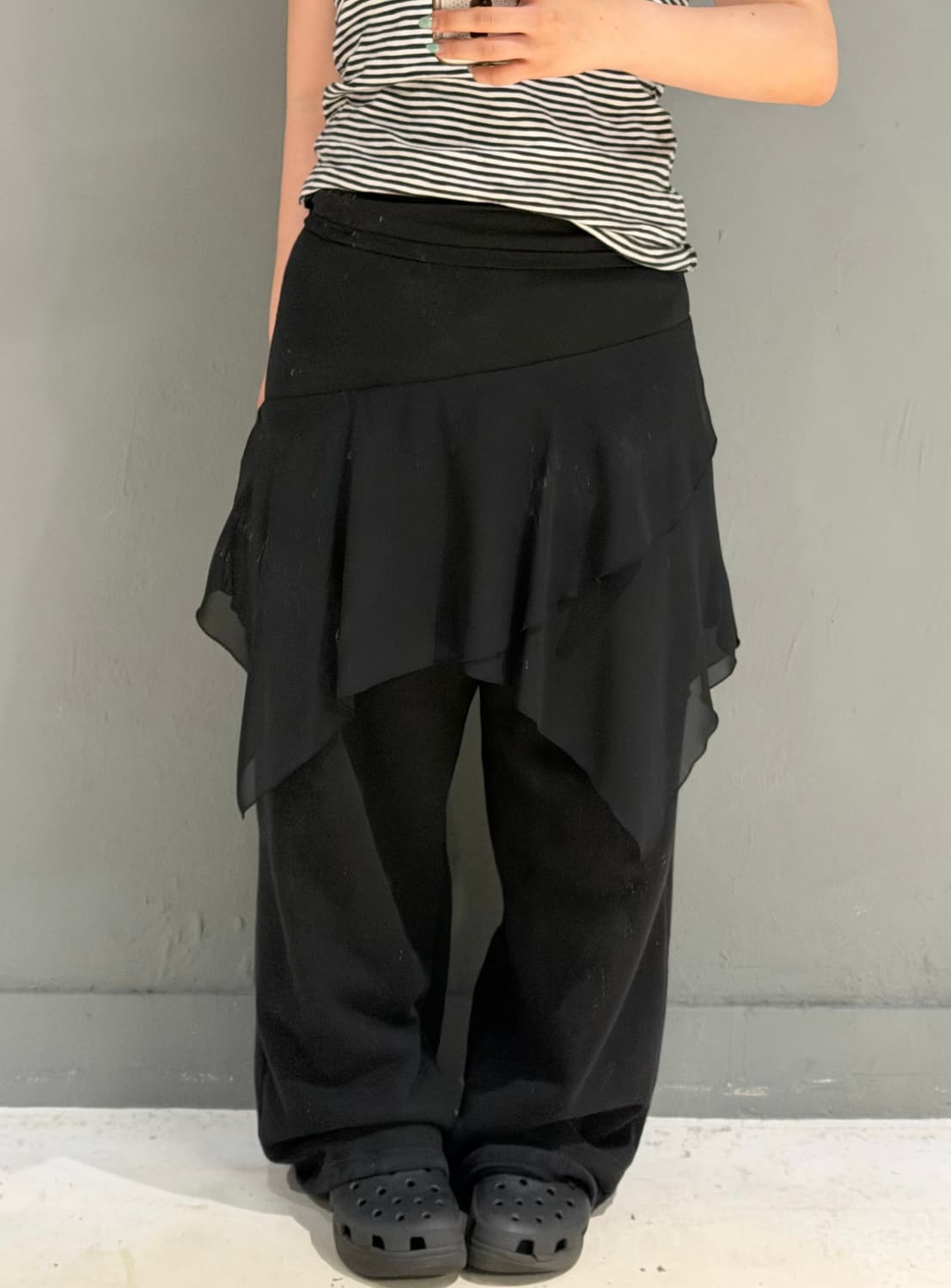 diagonal cutting detail skirt 상품이미지1
