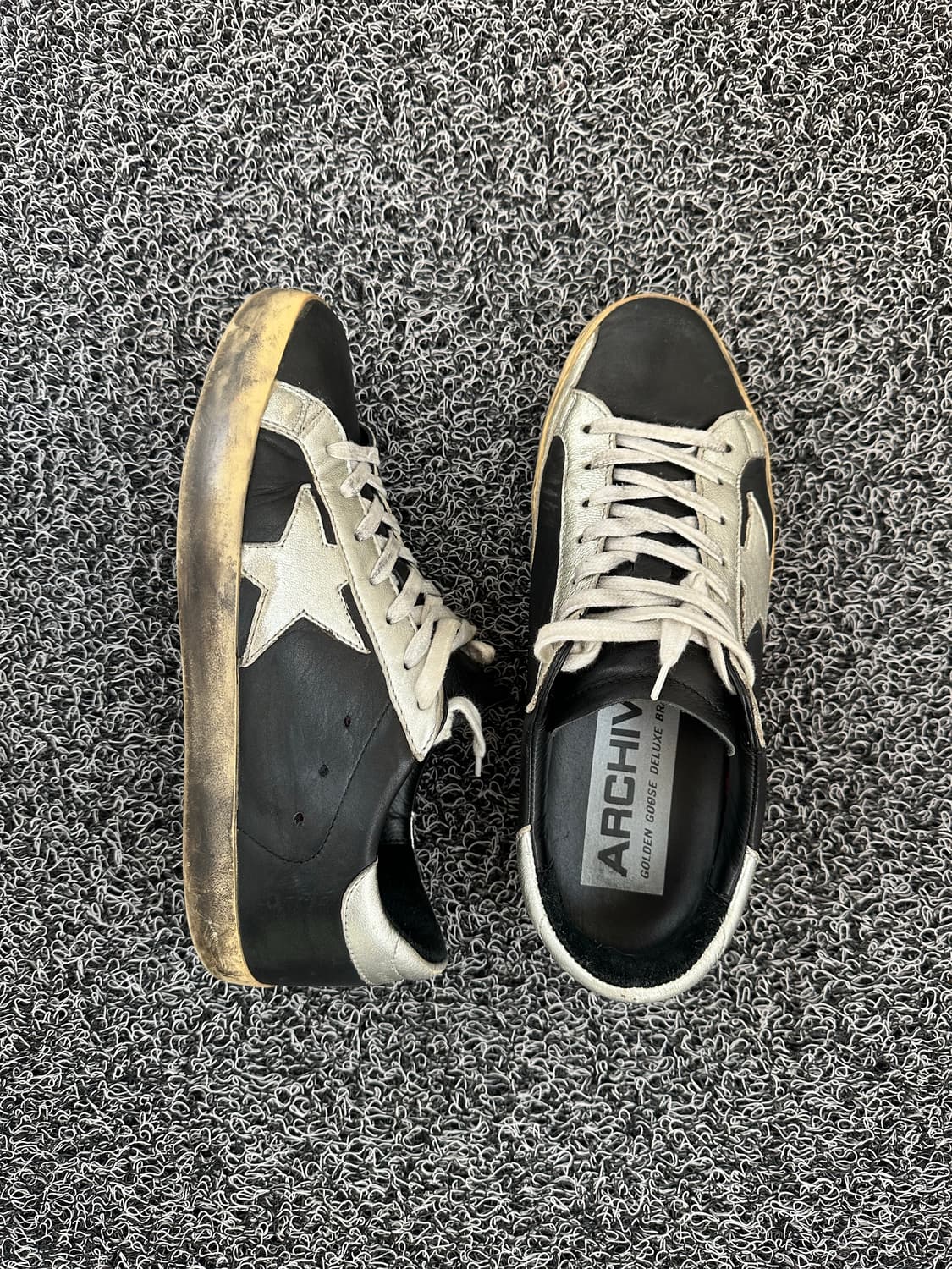 골든구스 슈퍼스타 블랙 실버 40사이즈(260mm) 상품이미지2