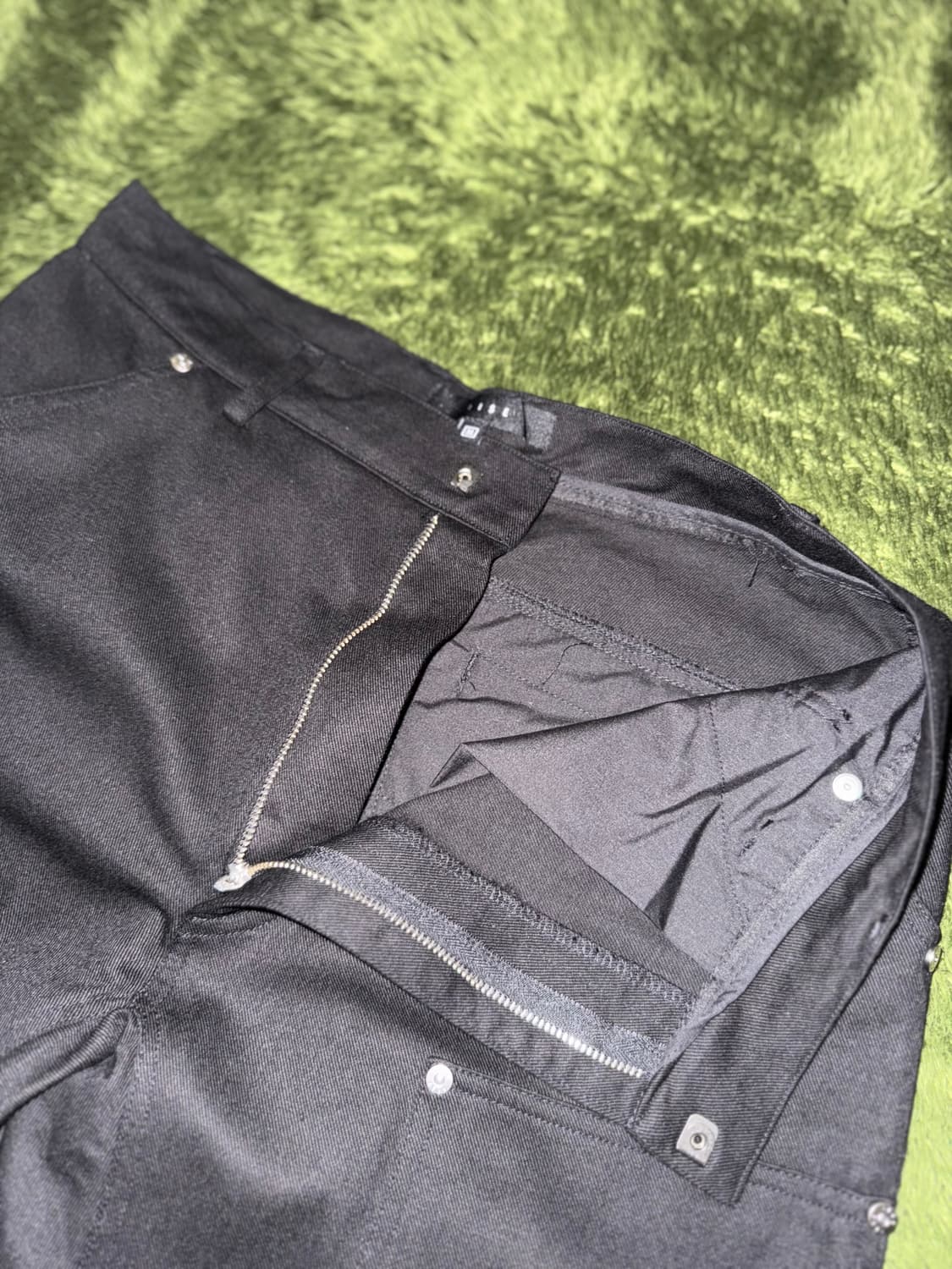 [M] IISE 이세 21fw 더블 프론트 워크 팬츠 블랙 상품이미지3