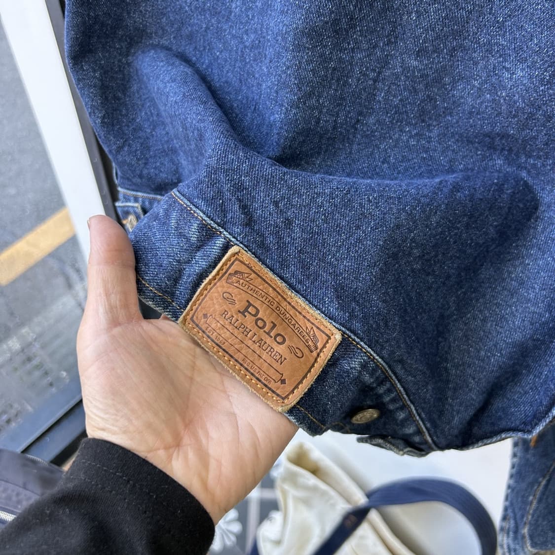 15510 - 80s 폴로 랄프로렌 베어 데님 트러커 자켓 상품이미지4