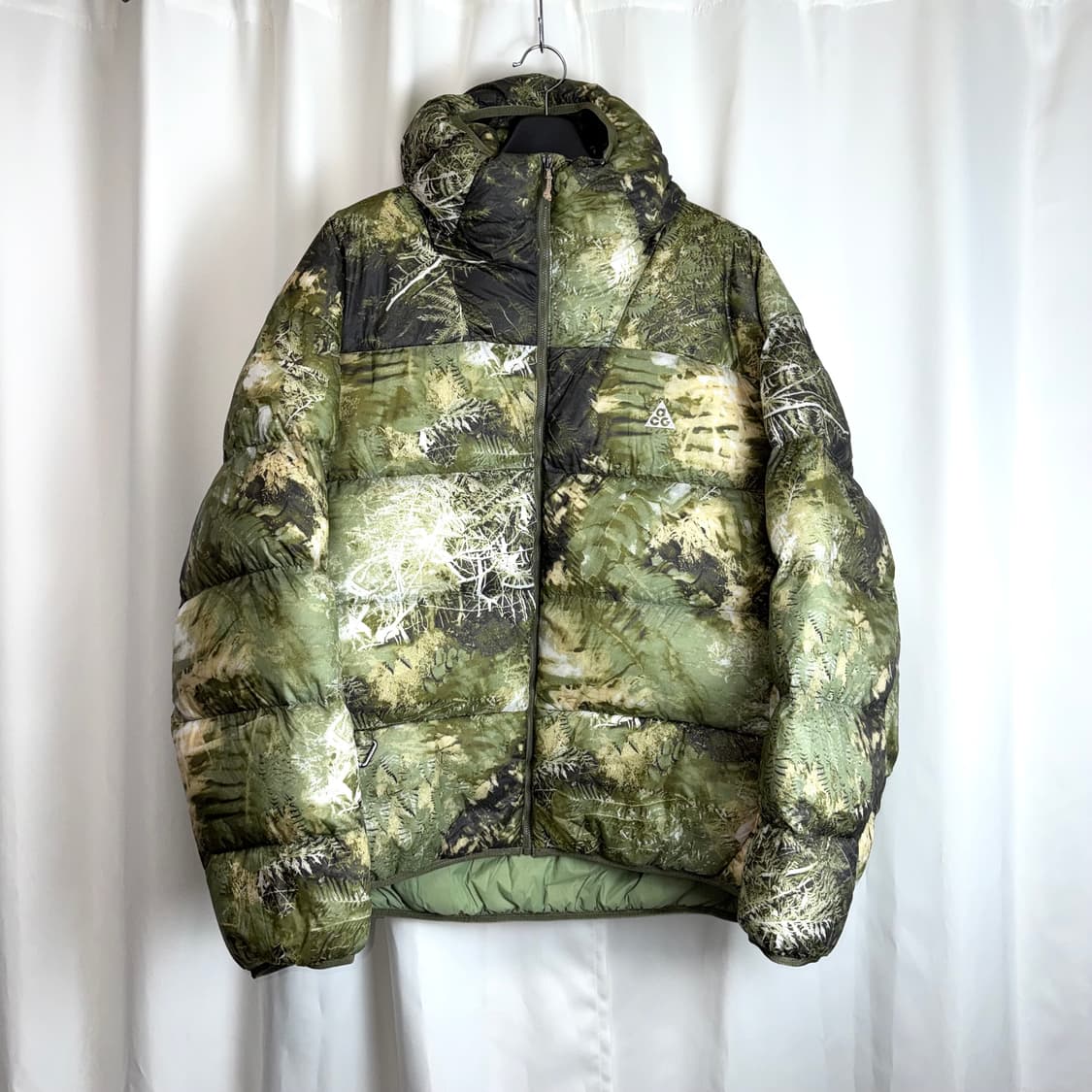 나이키 acg 써마핏 adv 루나레이크 푸퍼 루즈 후디드 패딩 자켓 그린 상품이미지2