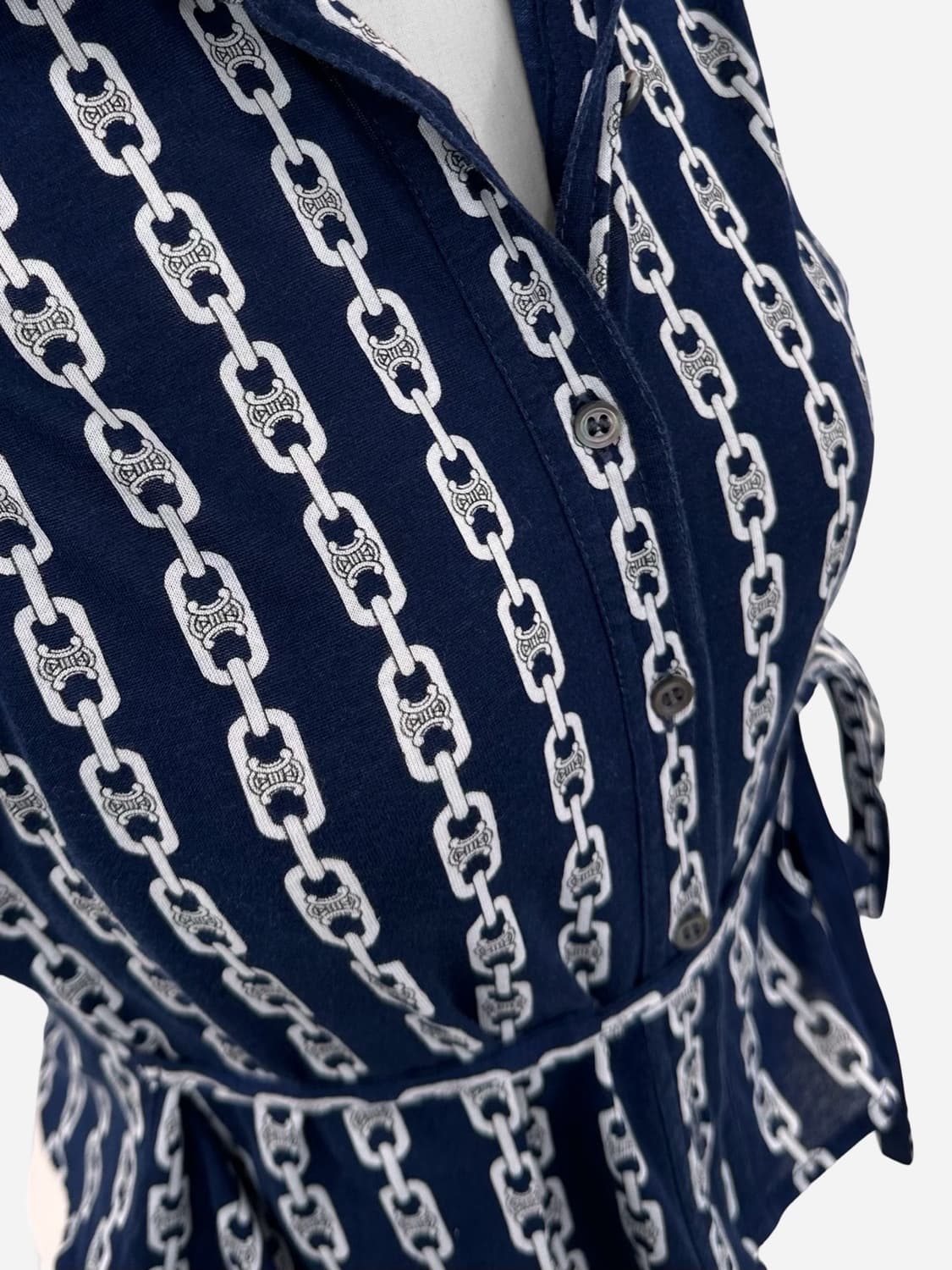 CELINE Chain Pattern Sleeveless Blouse 상품이미지4