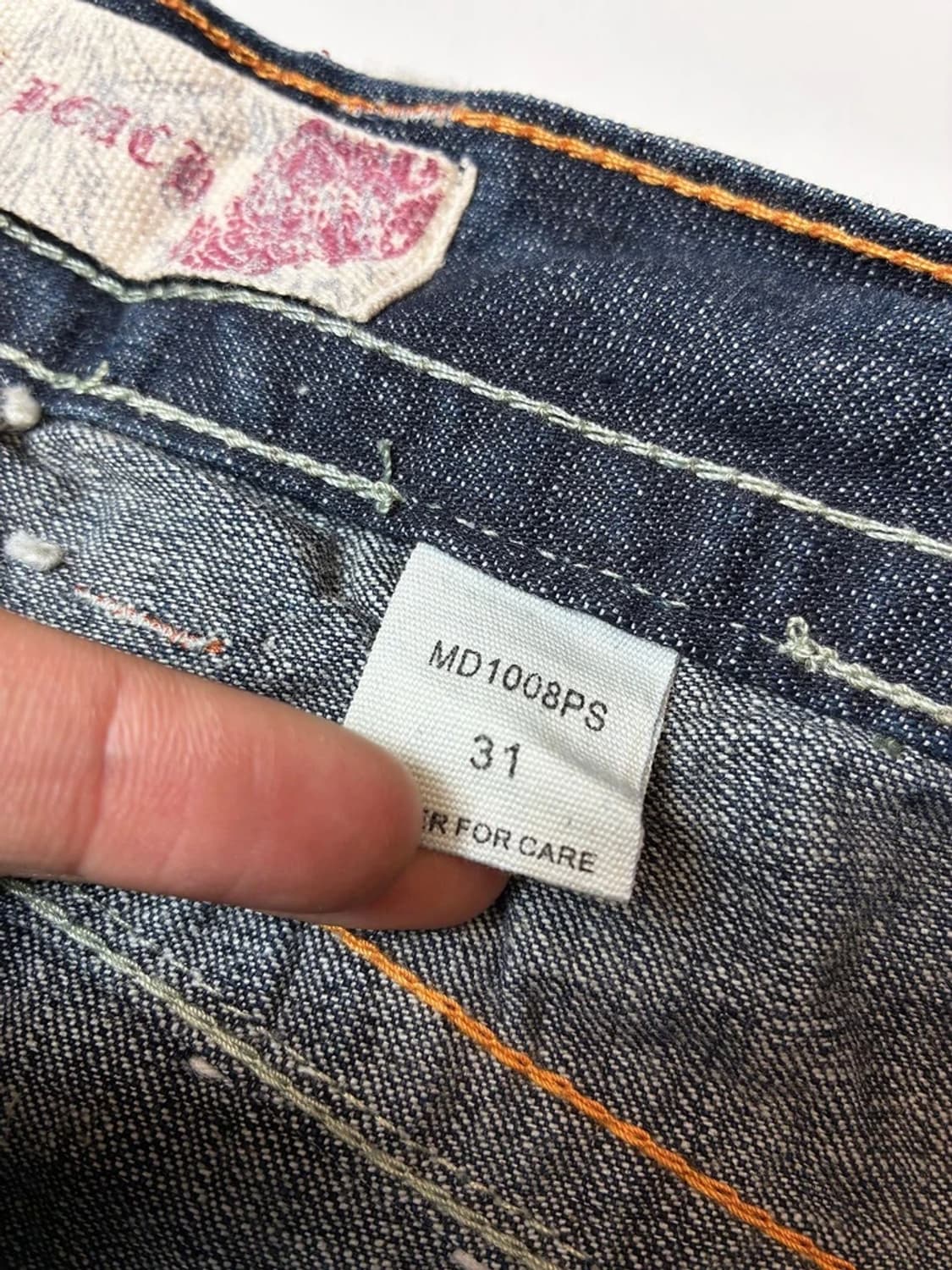 라구나비치00's Y2K 펑크 데드스탁 스티치 자수 데님팬츠 PN8831 상품이미지9