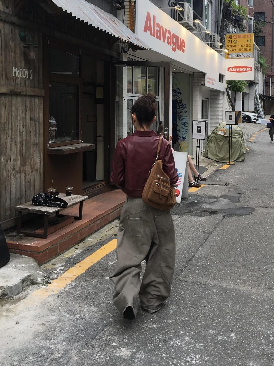 ik leather jacket burgundy 상품이미지4