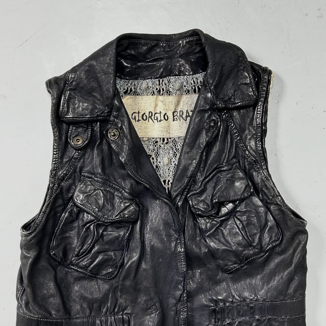 Giorgio Brato Real Leather Vest  상품이미지2