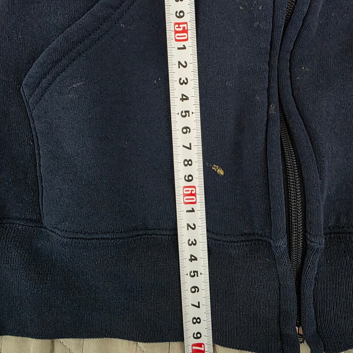 [XXL] 90s 러셀 애슬레틱 후드집업 네이비 하드페인팅 ver. 17 상품이미지9