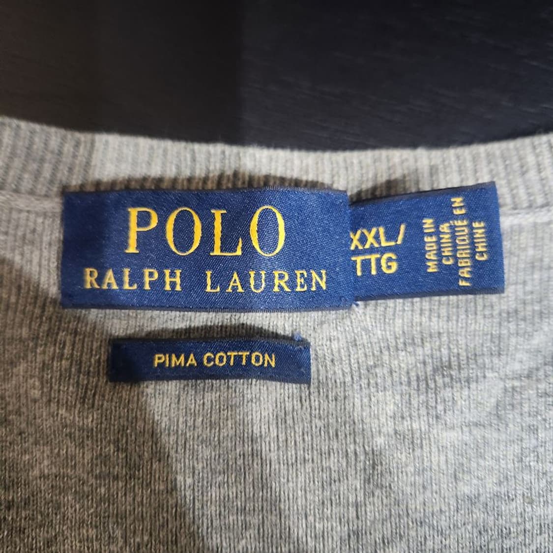 [남2XL]폴로랄프로렌 그레이 피마코튼 조끼[Y61-181] 상품이미지7