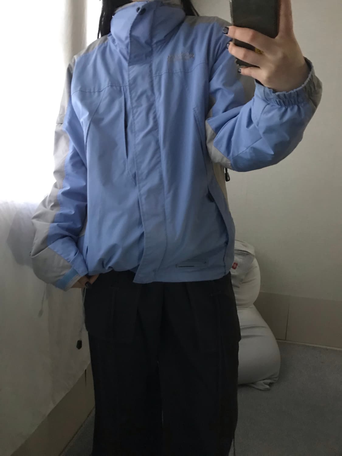 콜롬비아 연하늘 그레이 점퍼 상품이미지6