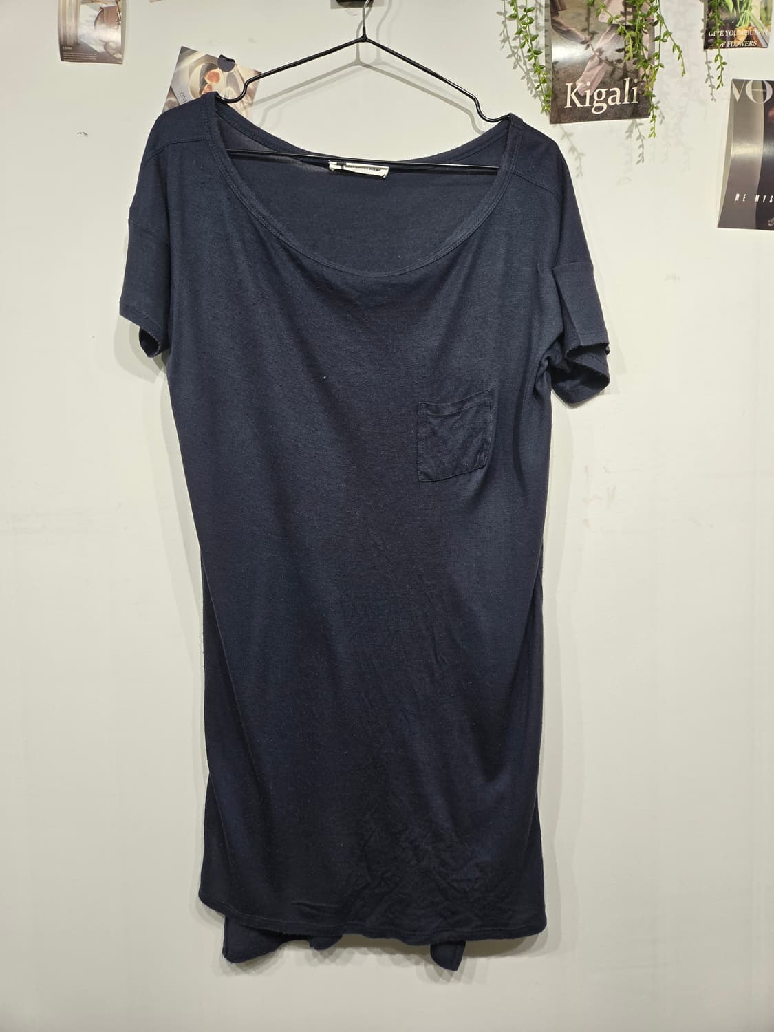 알렉산더 왕 네이비 포켓 반팔 롱 원피스 상품이미지3