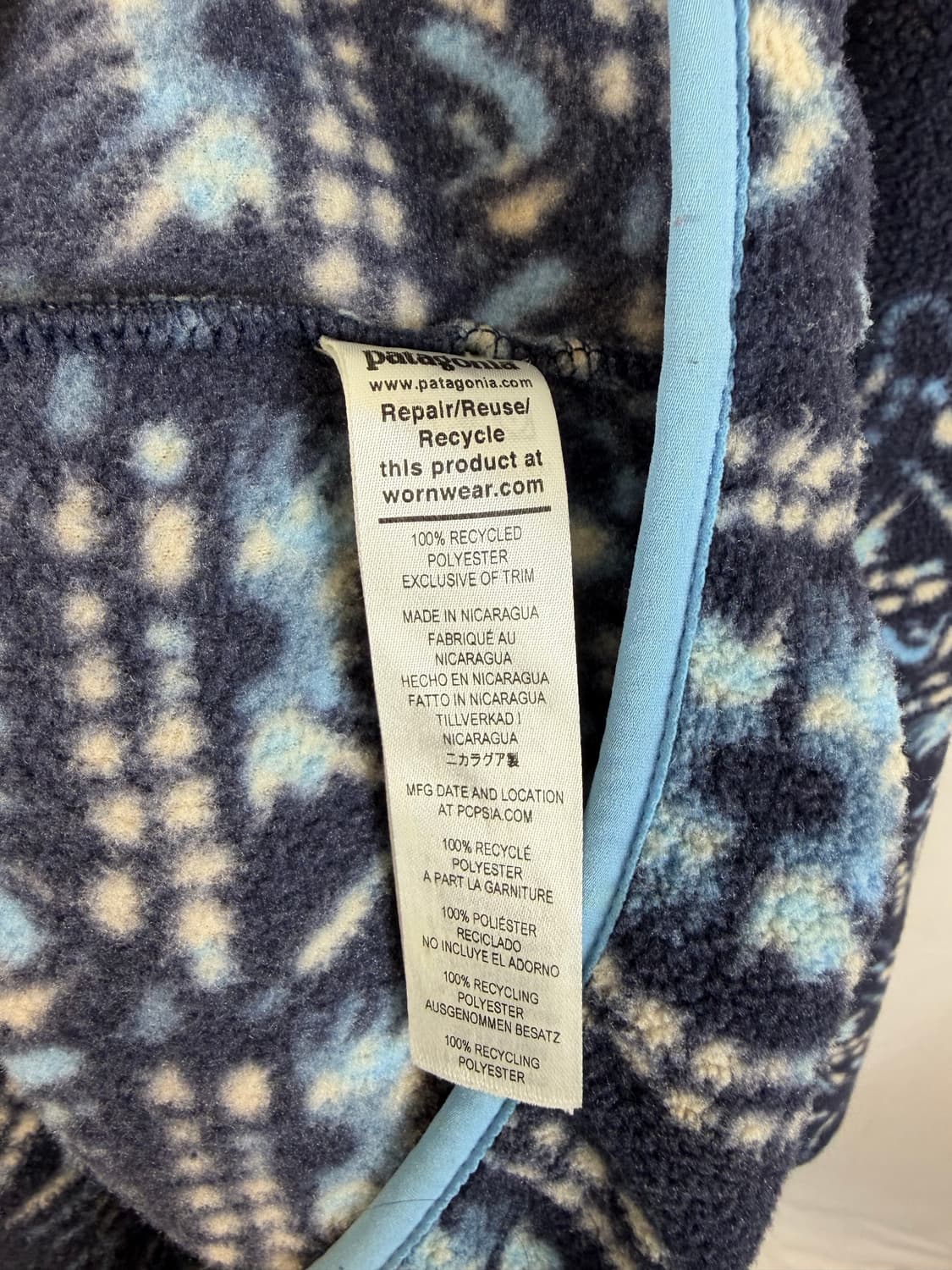 Patagonia]파타고니아 신칠라 아즈텍 네이비 블루 XL 상품이미지4