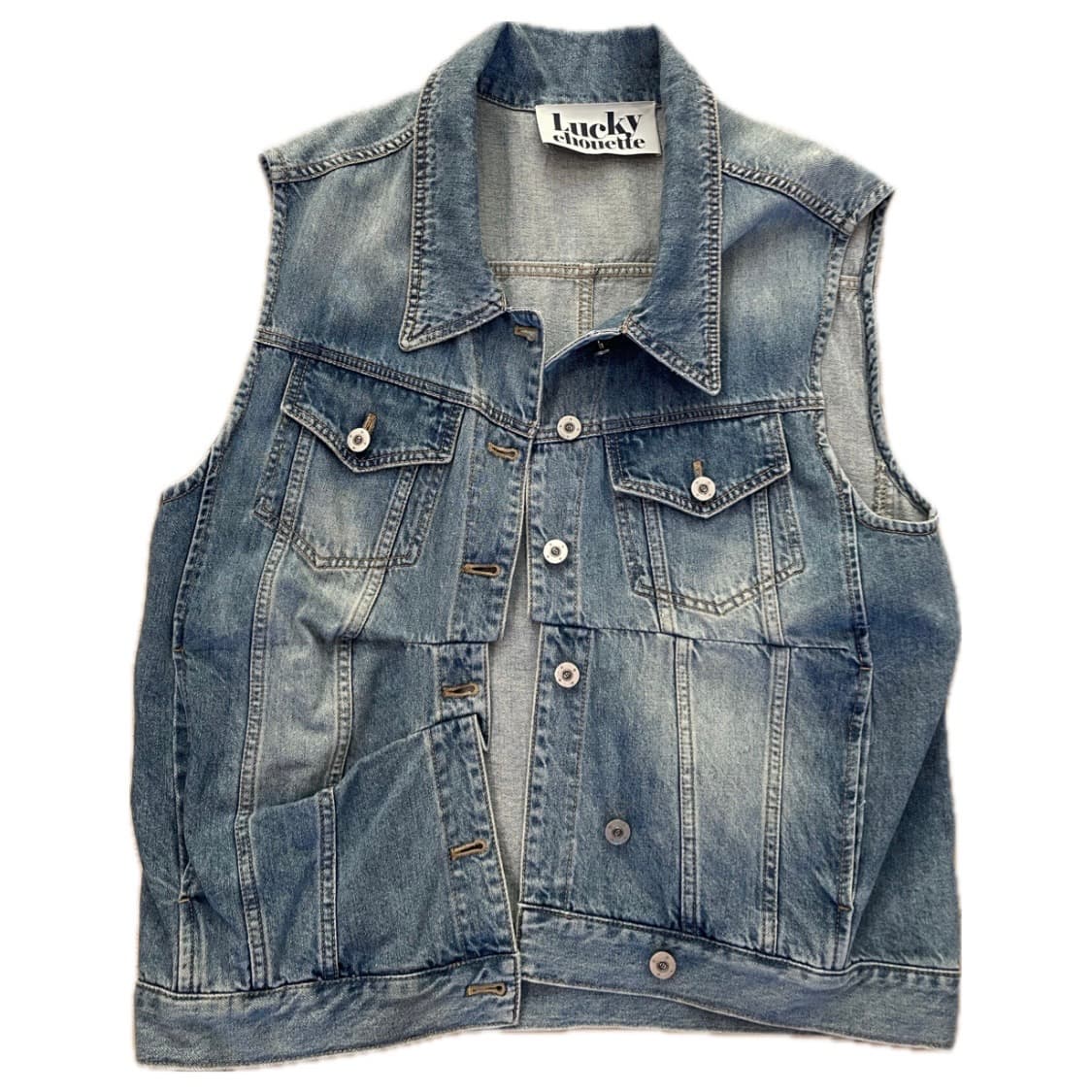 럭키슈에뜨 데님베스트 36 상품이미지1