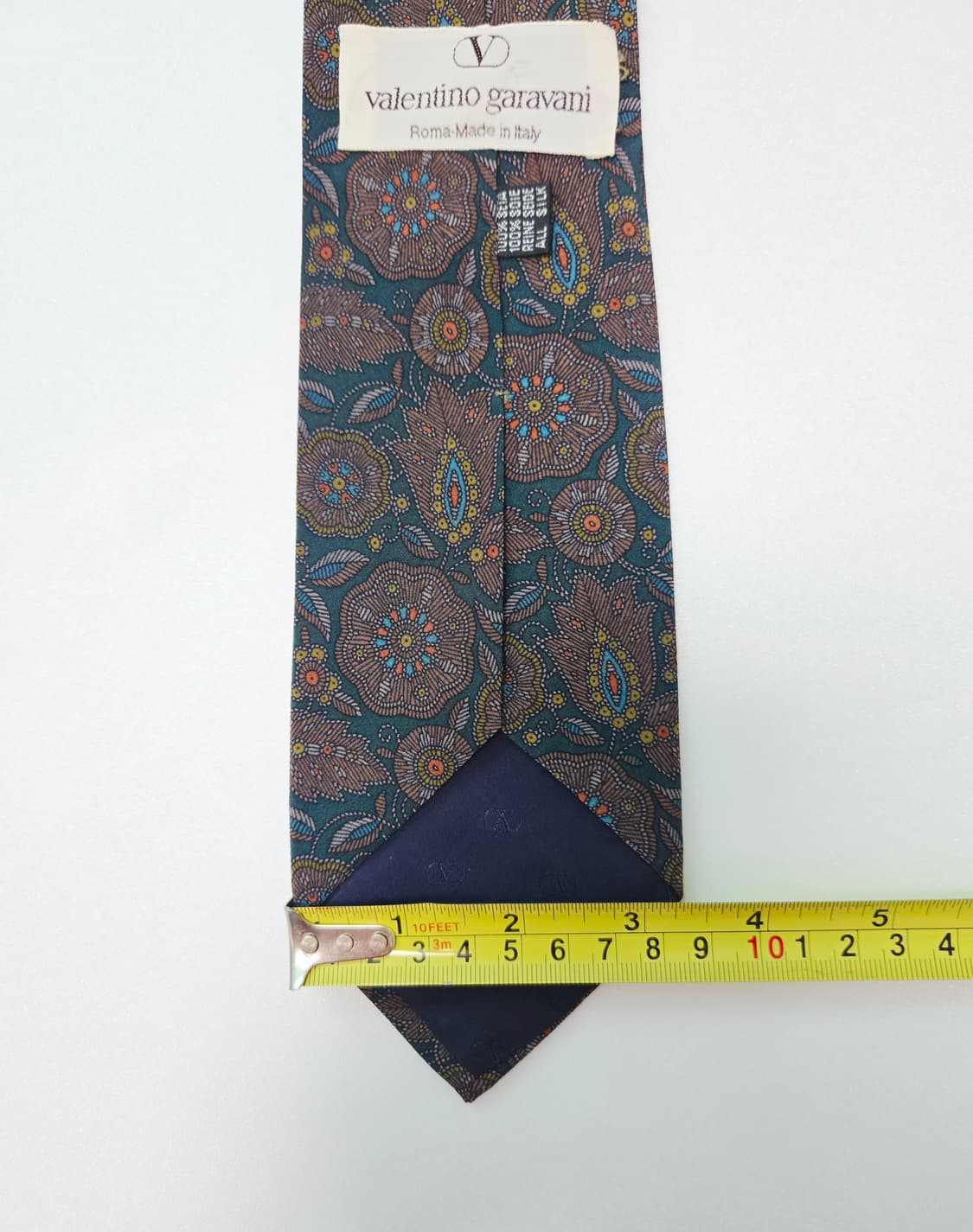 발렌티노 그린 페이즐리 실크 넥타이 상품이미지7