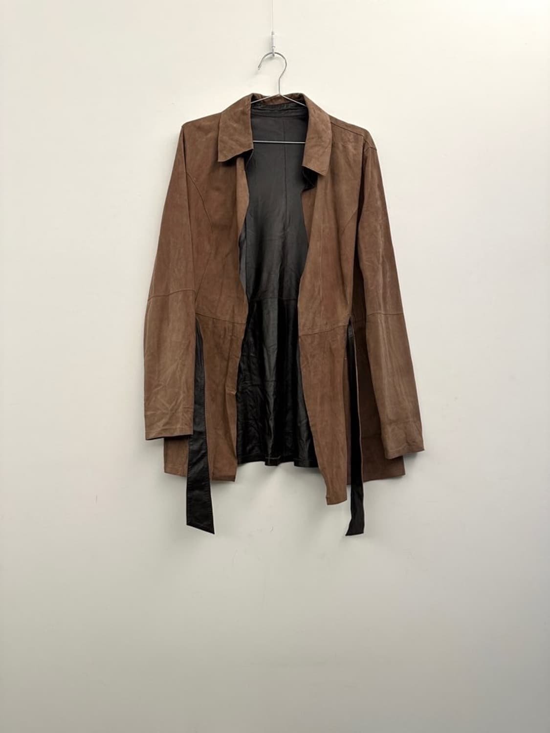 Suede & leather reversible stitch jacket 상품이미지5