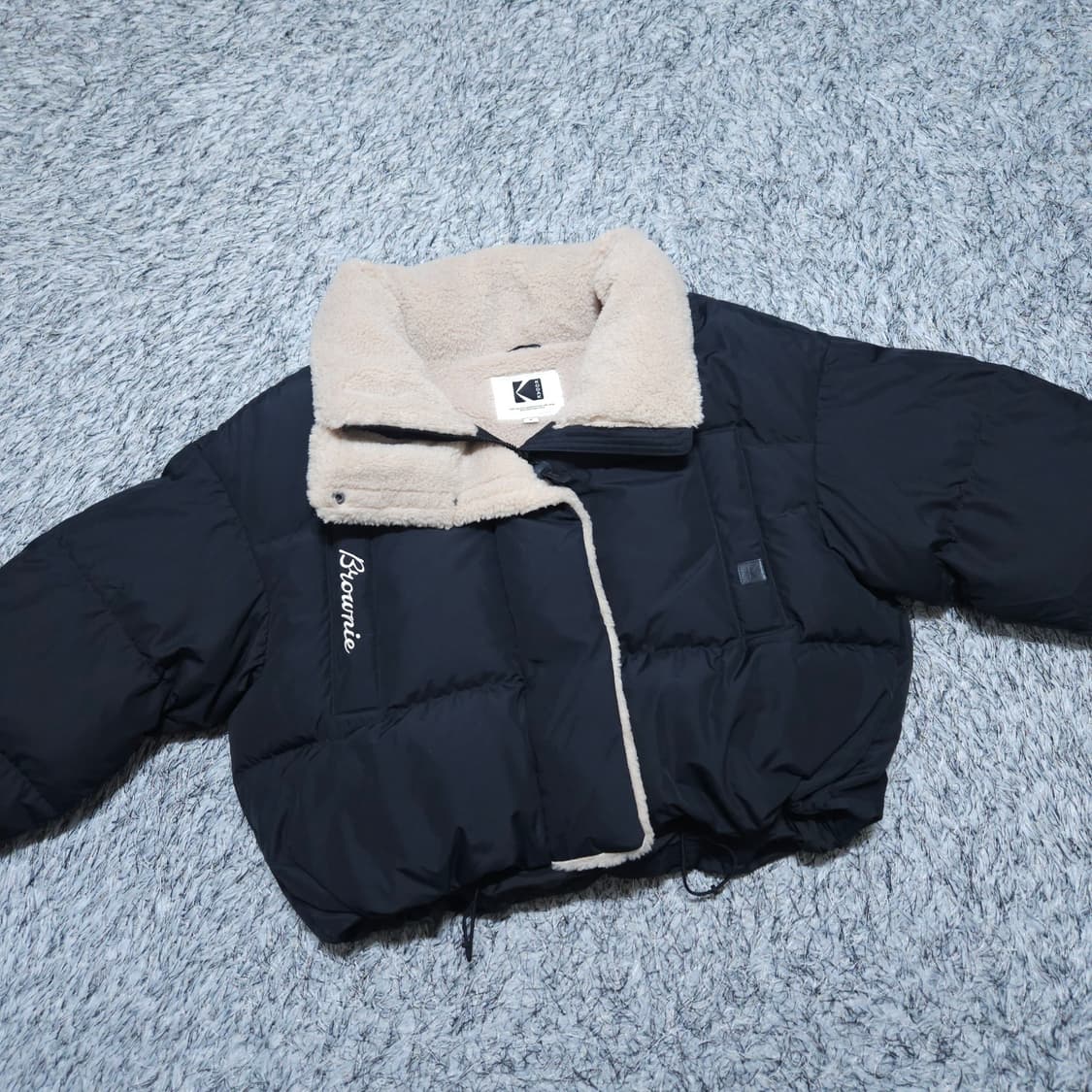 코닥) S 여자 브라우니 숏패딩자켓 덕다운패딩 / 왕눈이샵 상품이미지2