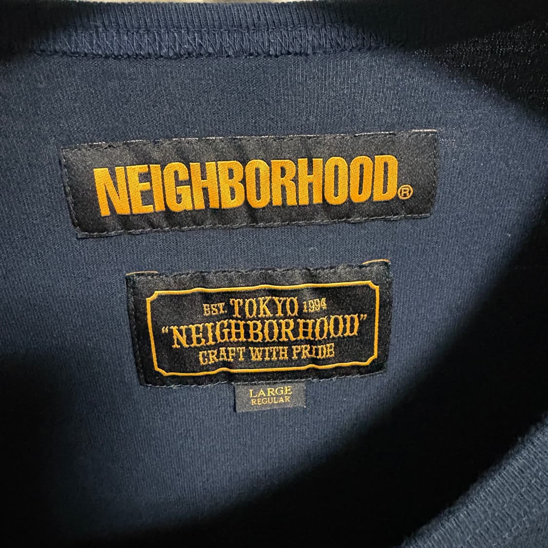 네이버후드 FUCK EM 클래식 포켓 롱슬리브 / 네이비, L 상품이미지4