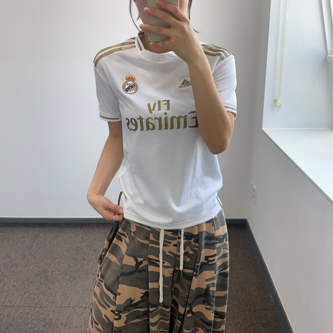 Adidas 아디다스 레알마드리드 골드 화이트 유니폼 상품이미지2