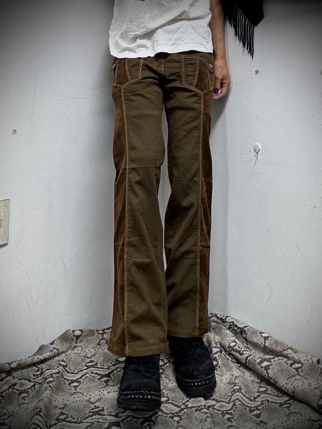 “Vintage” Western Mood Side Corduroy Det 상품이미지7