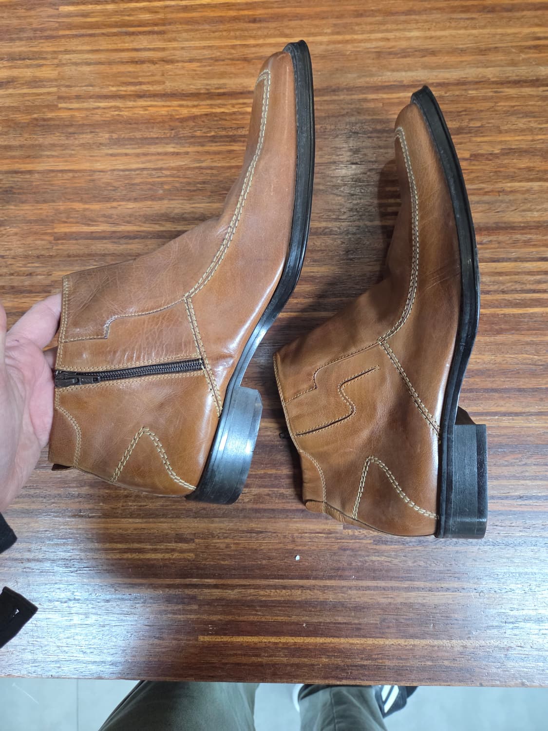 빈티지 크리스찬 쥴리 웨스턴 카우보이 미드 부츠 45사이즈 290 상품이미지1