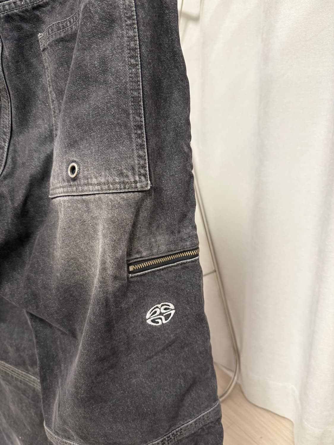 [L] 마하그리드 지퍼흑청데님 청바지 상품이미지6