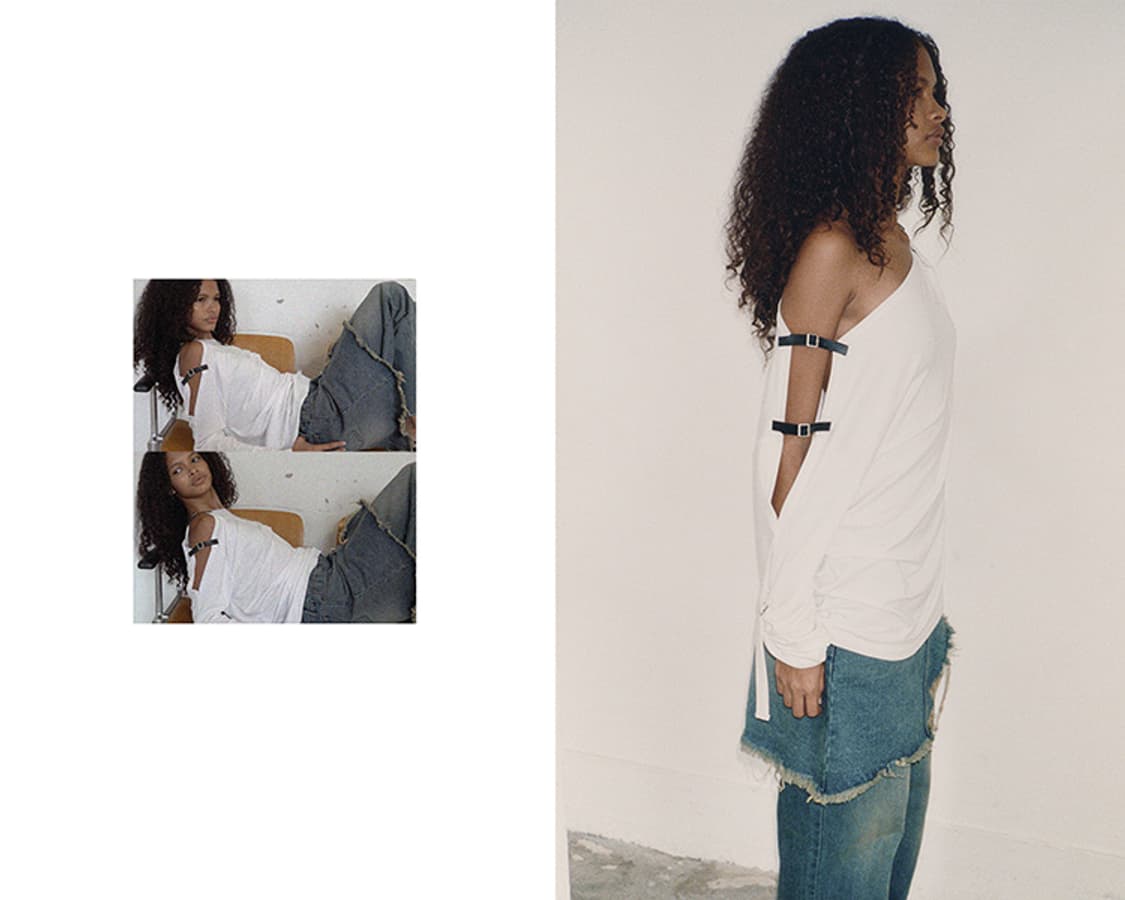 폴리수엠 버클 오프숄더 저지탑 상품이미지3