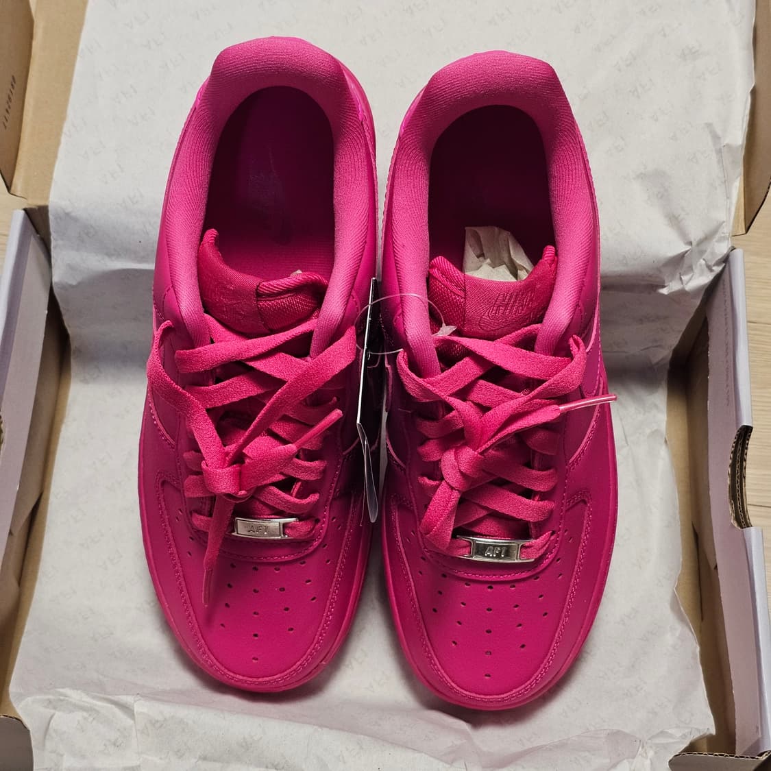 235 새제품) 나이키 에어포스 1 '07 파이어베리 피어스 핑크 상품이미지5